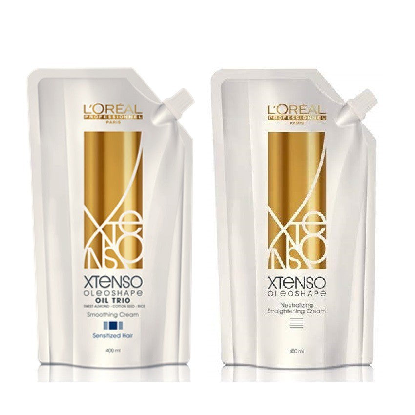 NEW L OREAL x tenso Straightener Smoothing Cream Sensitized Hair 400ml Hair Direction Australia