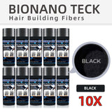 10 Bottles Bionano Teck Hair Building Fibers