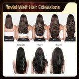 26'' Russian Hair On Darker Range Invisi Weft Hair Extensions  2 Strips Standard Full Head  25