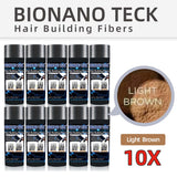 10 Bottles Bionano Teck Hair Building Fibers