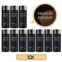 10 Bottles 10x Miracle Hair Building Fibers