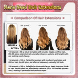 20'' Russian Hair On Blonde Range Nano Bead Hair Extensions 100 Strands Standard Full Head  28