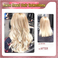 22'' Russian Hair On Blonde Range Nano Bead Hair Extensions 100 Strands Standard Full Head  28