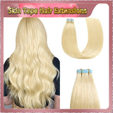 24'' Russian Hair  On Blonde Range Skin Tape  Hair Extensions 40 PCs Standard Full Head 26