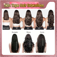 24'' Russian Hair  On Blonde Range Skin Tape  Hair Extensions 40 PCs Standard Full Head 26